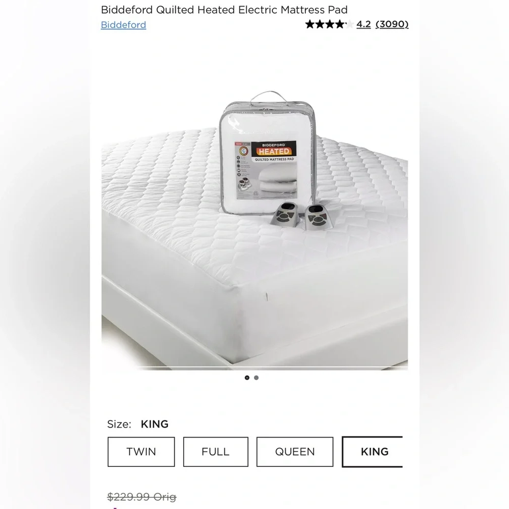 Biddeford Deluxe Quilted Mattress Pad